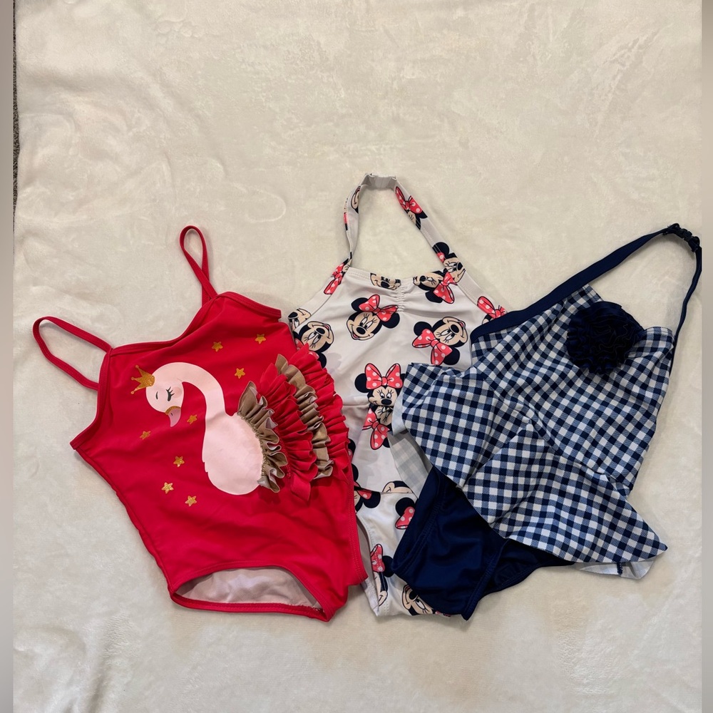 Bundle set of 3 Swim Suits for little girls